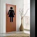 Exemple de stickers muraux: Toilettes - Femme (Thumb)